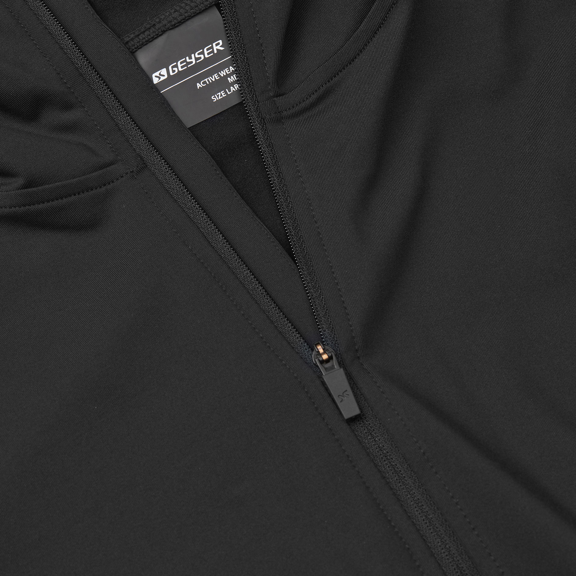 GEYSER half-zip training pullover, Black, large image number 3