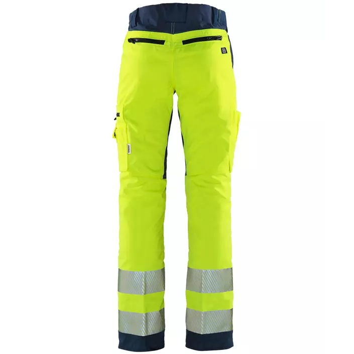 Fristads Flexforce work trousers, Hi-Vis yellow/marine, large image number 1