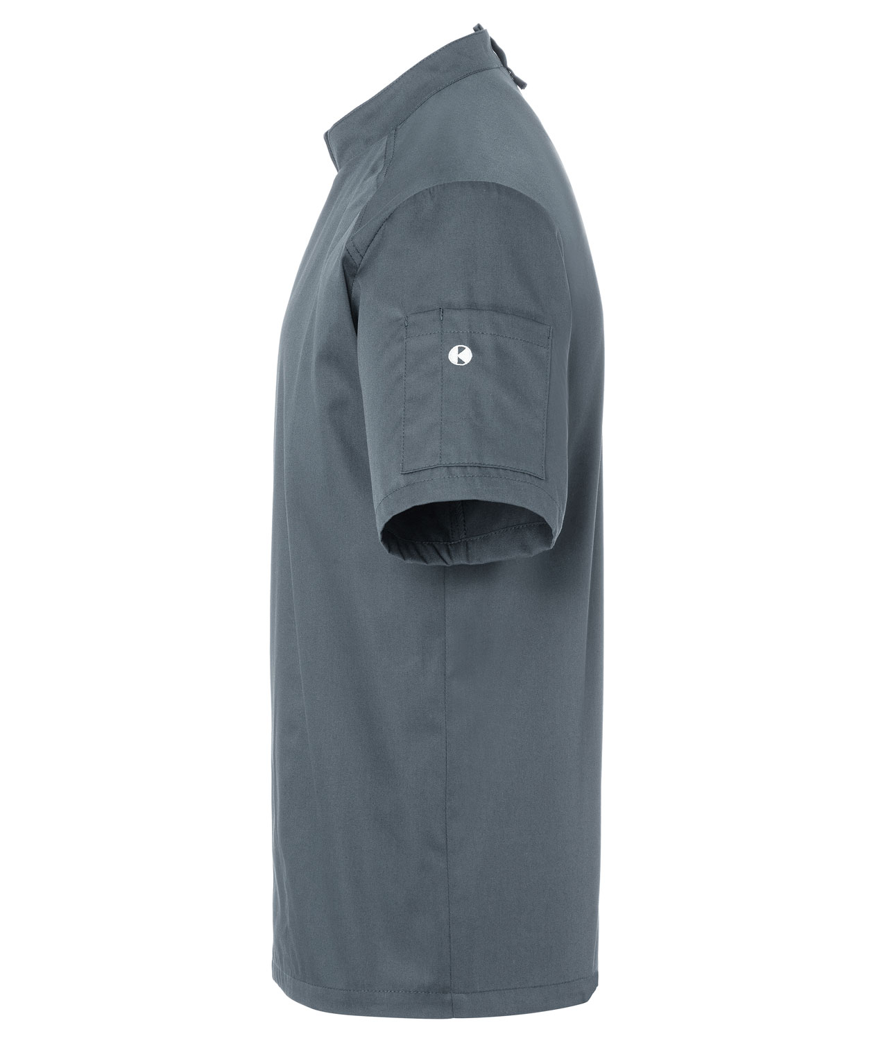 Karlowsky kortermet kokkejakke, Antrasittgr&aring;, large image number 3