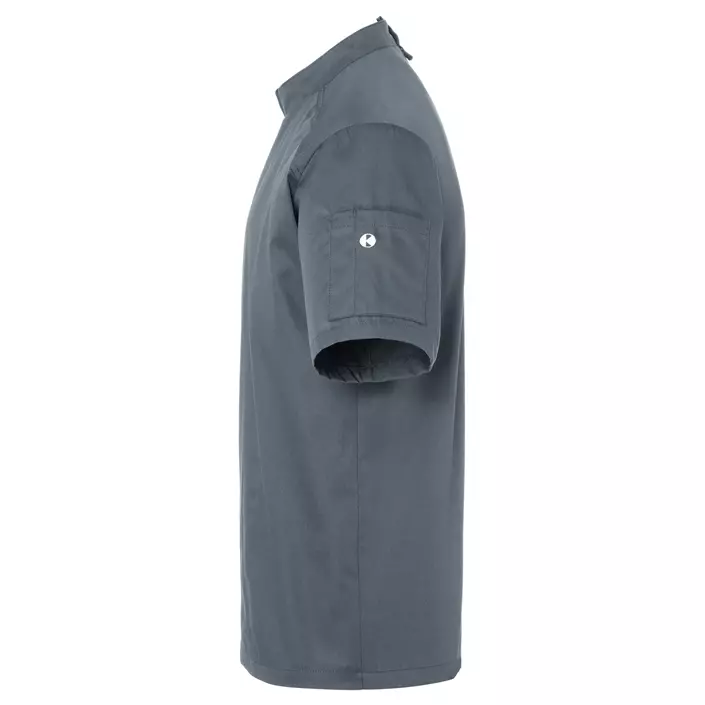 Karlowsky short-sleeved chefs jacket, Antracit Grey, large image number 3