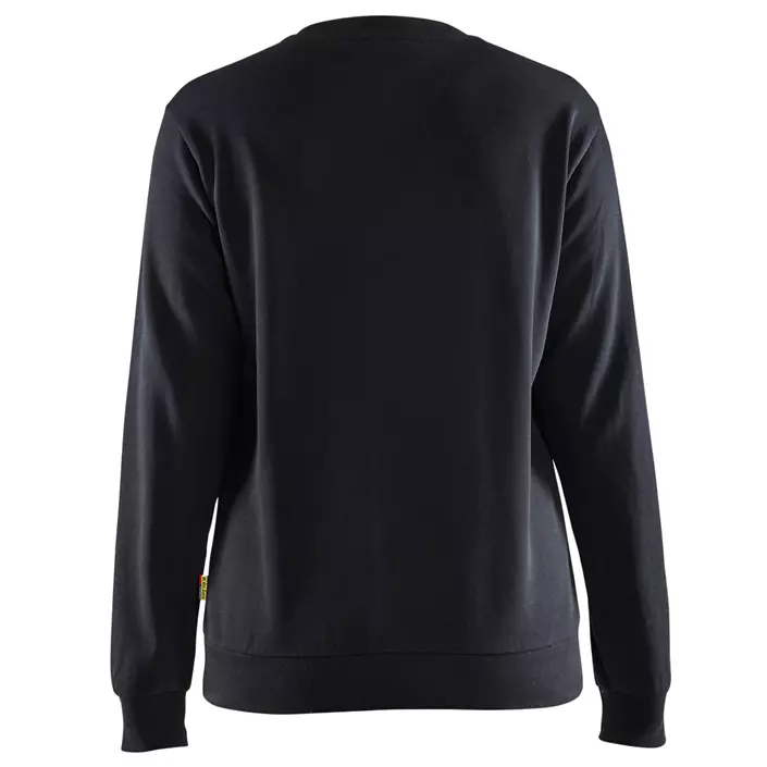 Blåkläder Damen Sweatshirt, Schwarz/Hi-Vis Gelb, large image number 1