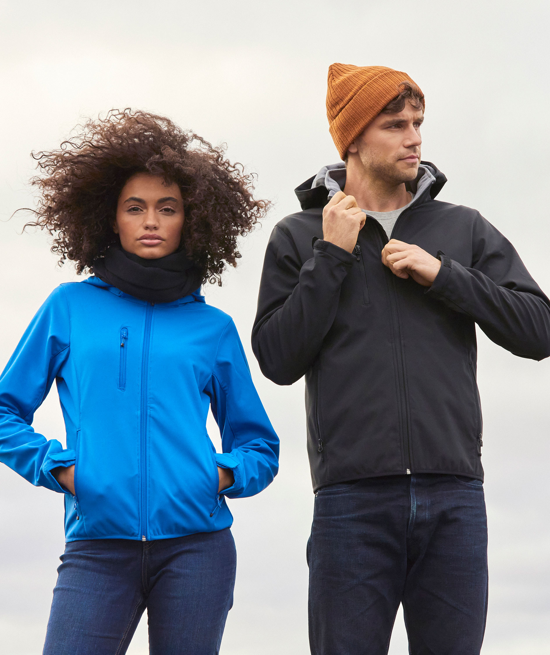 Clique Basic Hoody dame softshelljakke, Royal, large image number 1