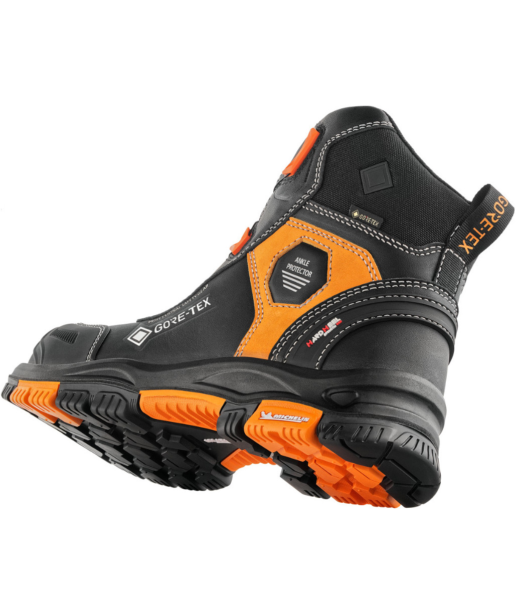VM Footwear Vermont safety boots S7L, Black/Orange, large image number 1