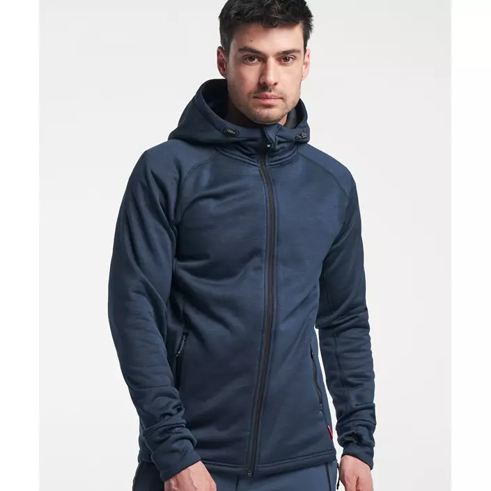 Tenson TXlite hættetrøje med lynlås, Dark blue, large image number 7