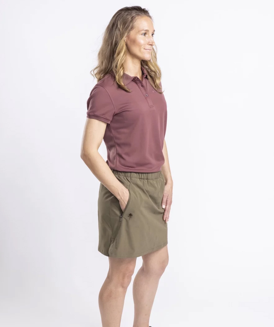 Pinewood  Ramsey dame polo T-shirt, Marron Rose