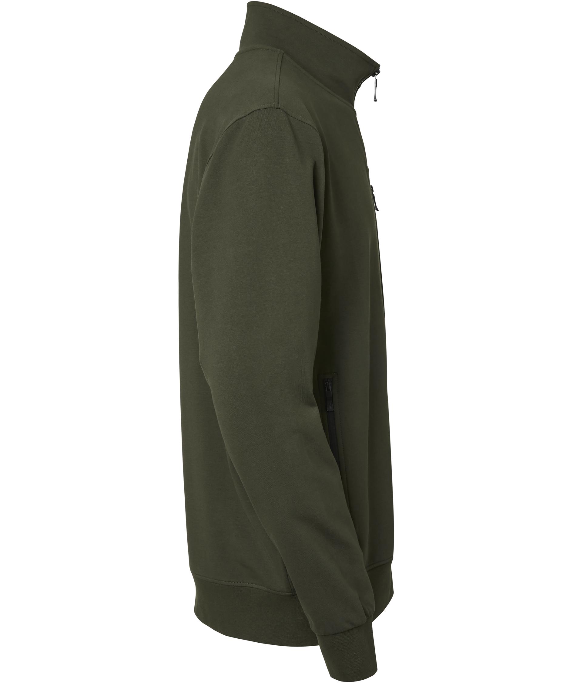 South West Nick sweat cardigan, Dark olive , large image number 1