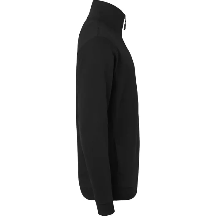 Top Swede sweatshirt with short zipper 0102, Black, large image number 2