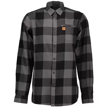 Westborn flannelskjorte, Dark Grey/Black
