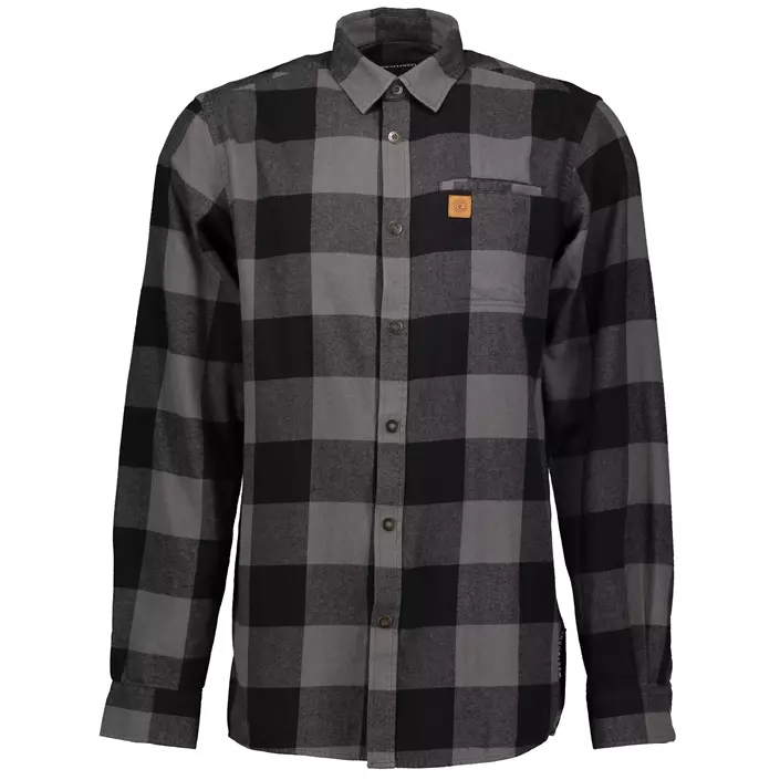 Westborn flannelskjorte, Dark Grey/Black, large image number 0