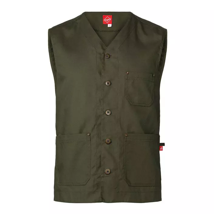 Segers 6013 server waistcoat, Dark Olivegreen, large image number 0