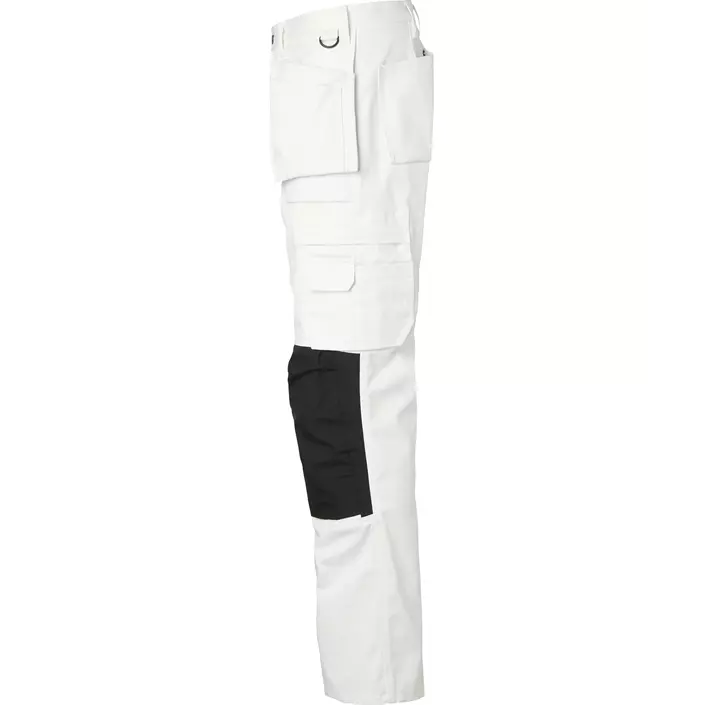 Top Swede craftsman trousers 2515, White/Black, large image number 3