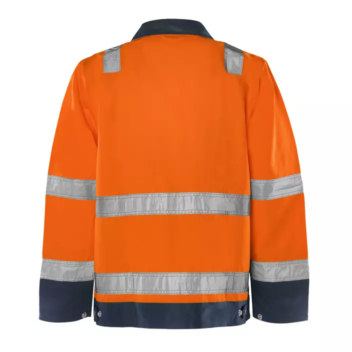 Fristads Arbeitsjacke, Hi-vis Orange/Marine, large image number 1