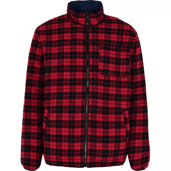 ProActive vendbar flannel jakke, Rød, large image number 1