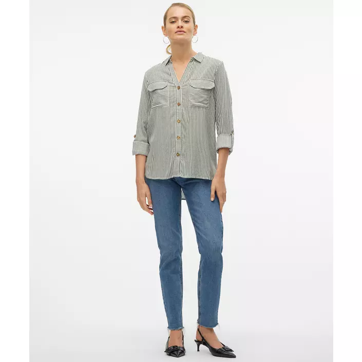 Vero Moda VMBUMPY skjorta dam, Laurel Wreath Stripe, large image number 5