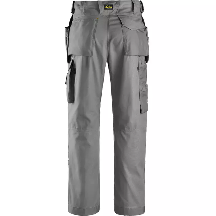 Snickers Canvas+ craftsmen's trousers, Grey, large image number 1