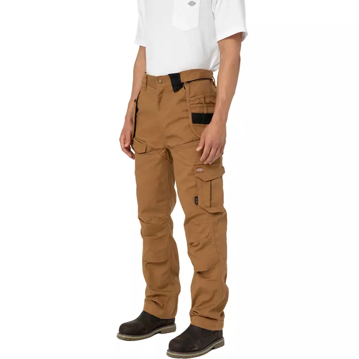 Dickies TechDuck hantverksbyxa, Rinsed Brown Duck, large image number 4