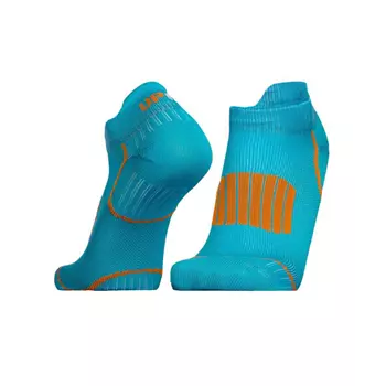 UphillSport Front Low running socks, Blue/Orange
