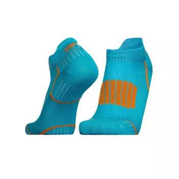 UphillSport Front Low running socks, Blue/Orange