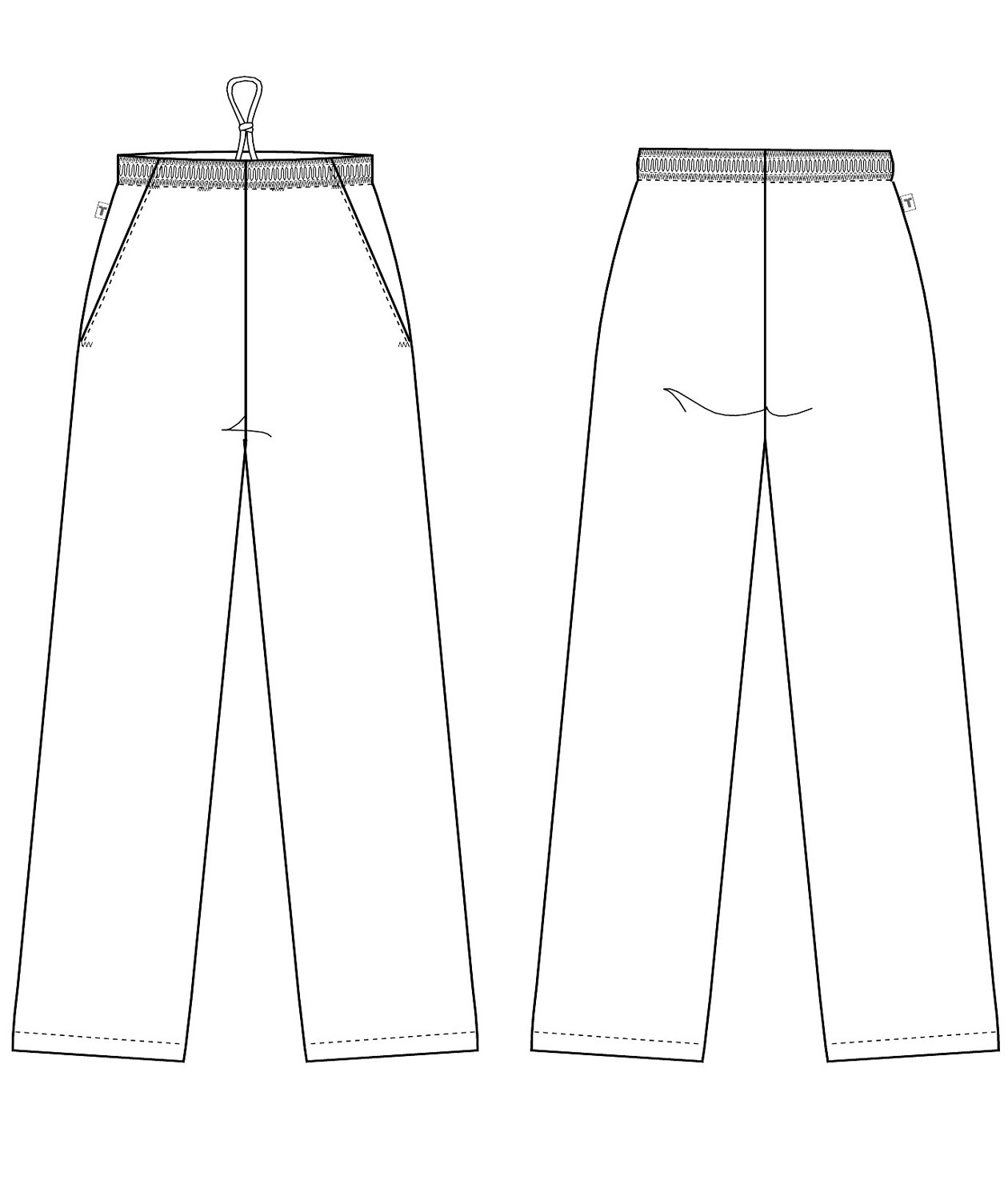 Kentaur tr&auml;ningsbyxor benl&auml;ng 80 cm, Vit, large image number 2