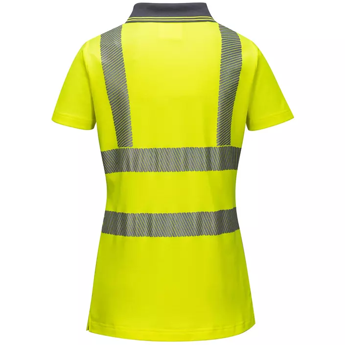 Portwest women's Pro polo shirt, Hi-Vis Yellow, large image number 2
