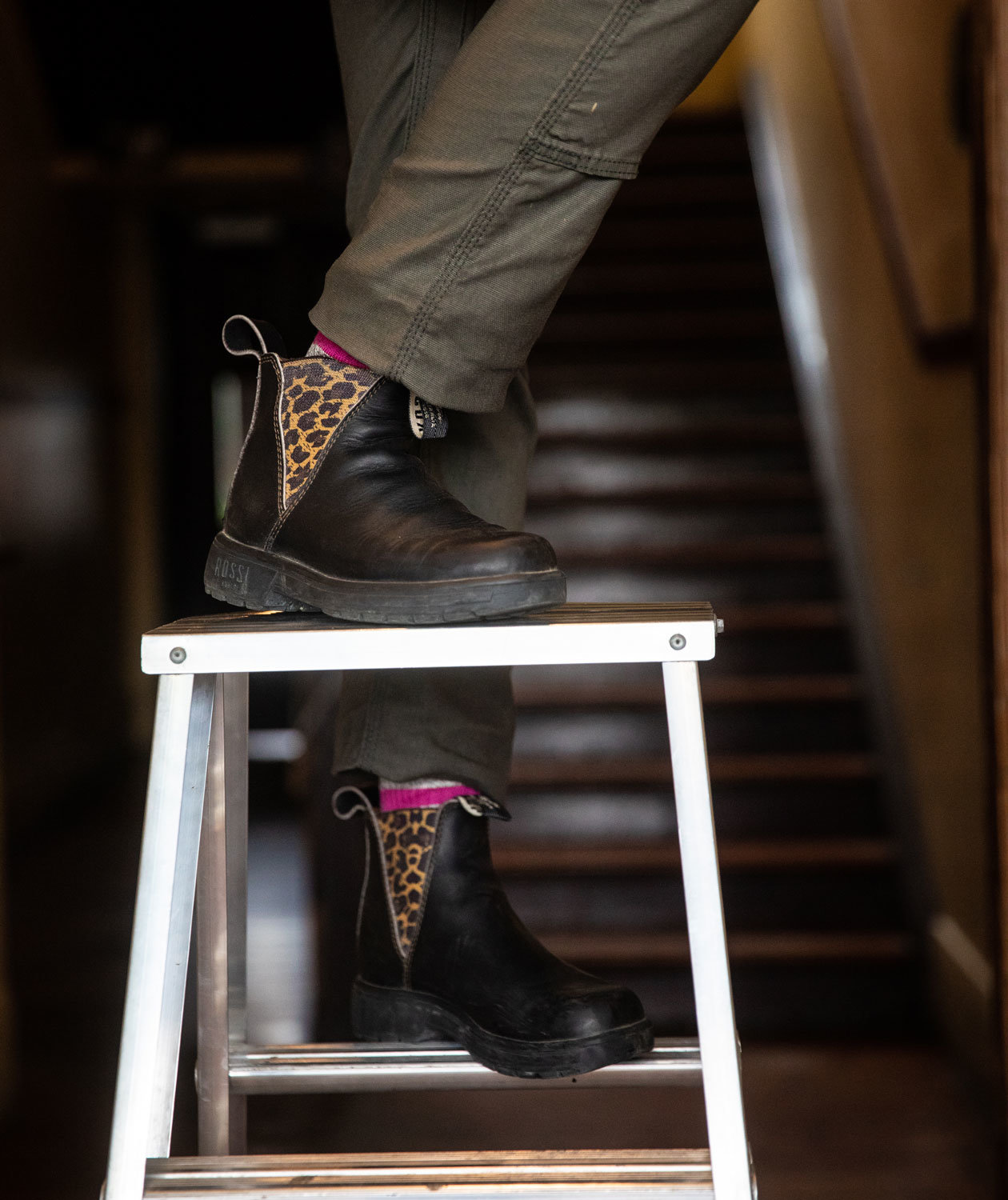 Rossi Endura 343 Leopard women's boots, Black, large image number 5