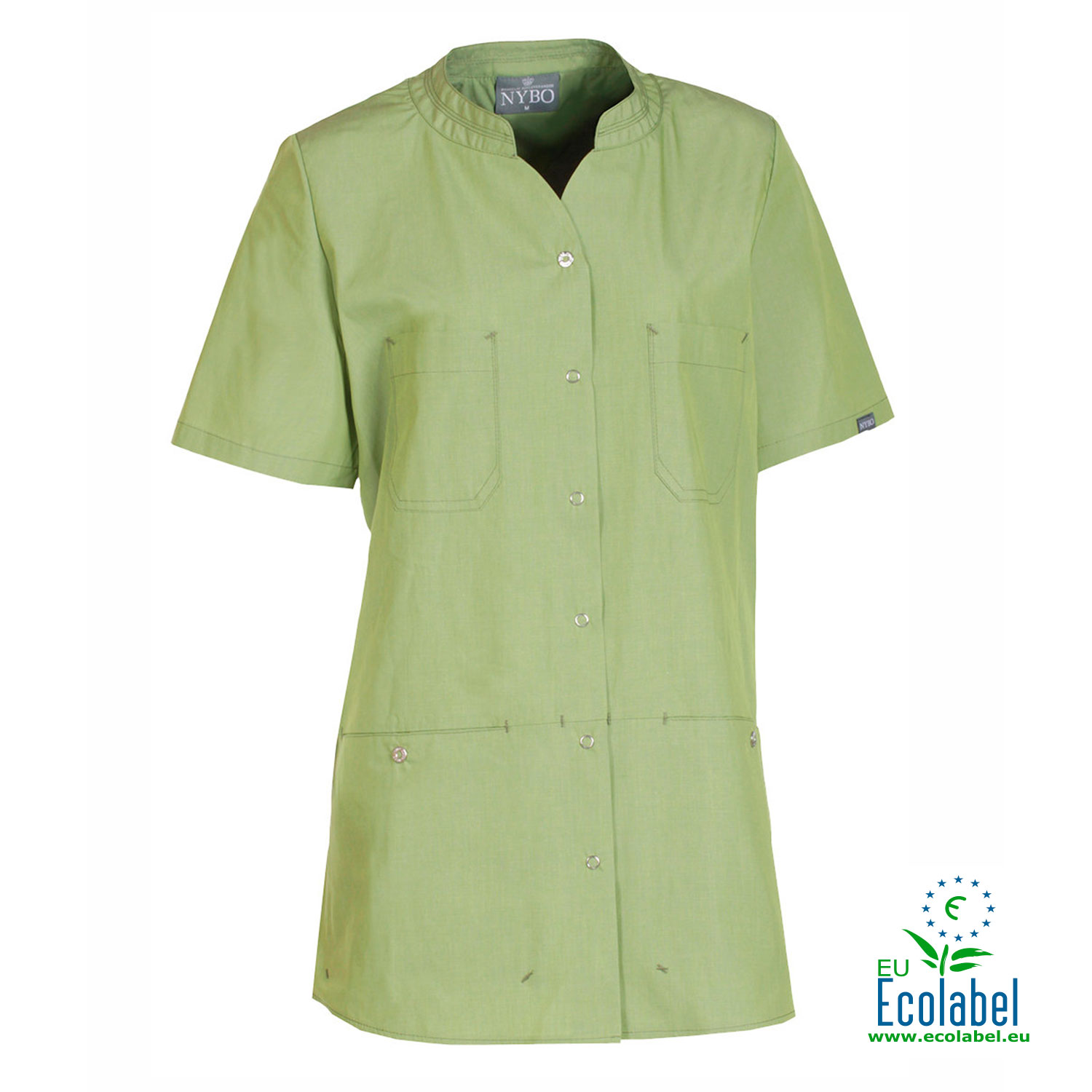 Nybo Workwear Nature dame tunika, Gr&oslash;n, Gr&oslash;n, swatch