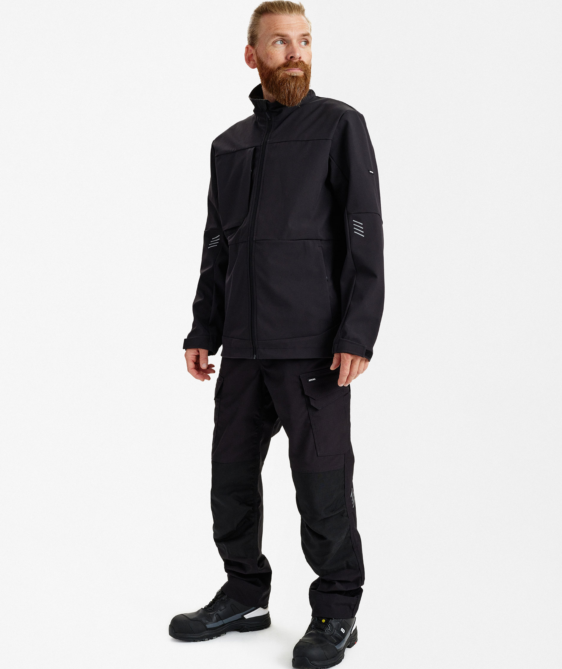 Engel Entire softshell jacket, Black, large image number 2