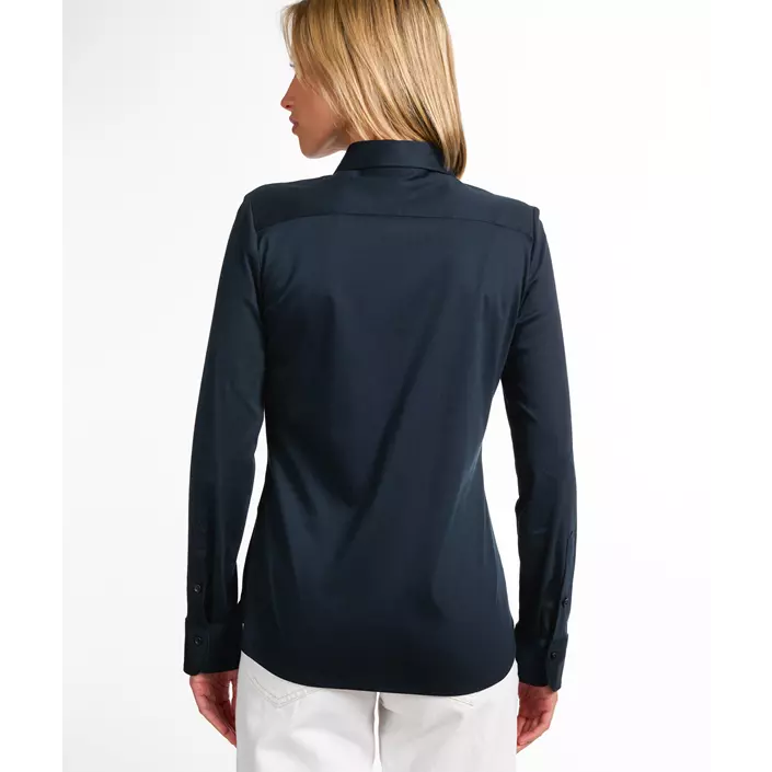 Eterna Jersey slim fit women's shirt, Navy, large image number 2