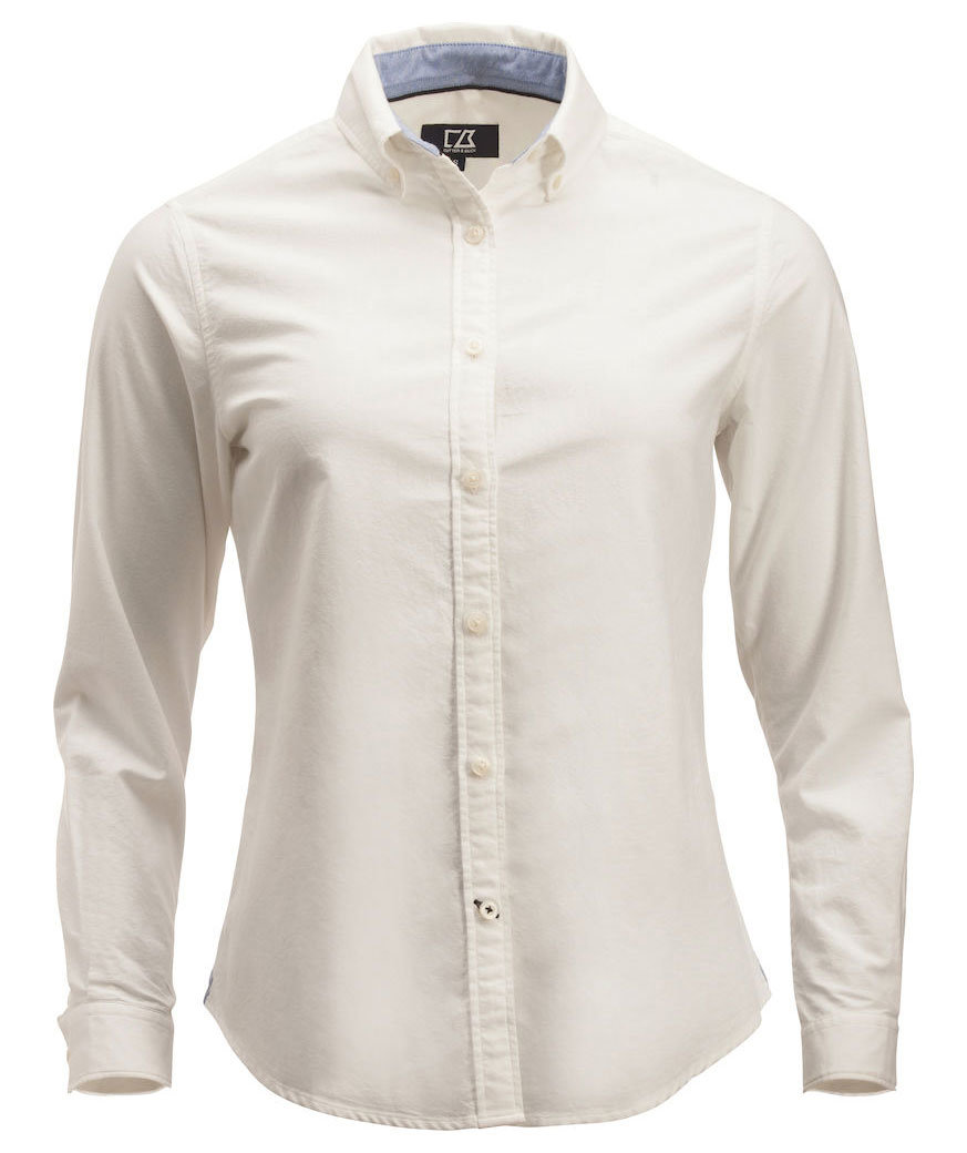 Cutter & Buck Belfair Oxford Modern fit women's shirt, White