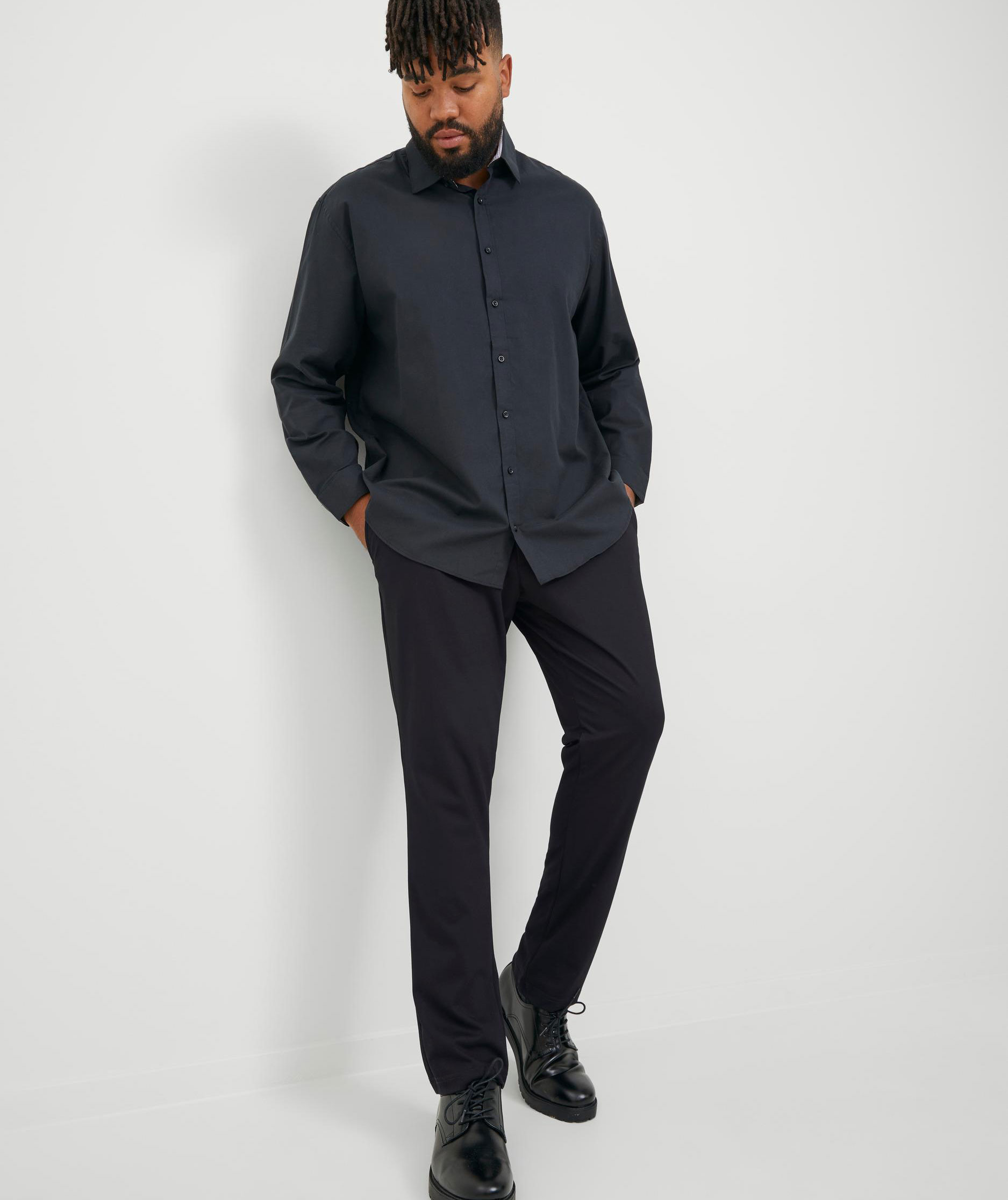 Jack & Jones Plus JPSTMARCO JJCOOPER chinos, Black, large image number 5