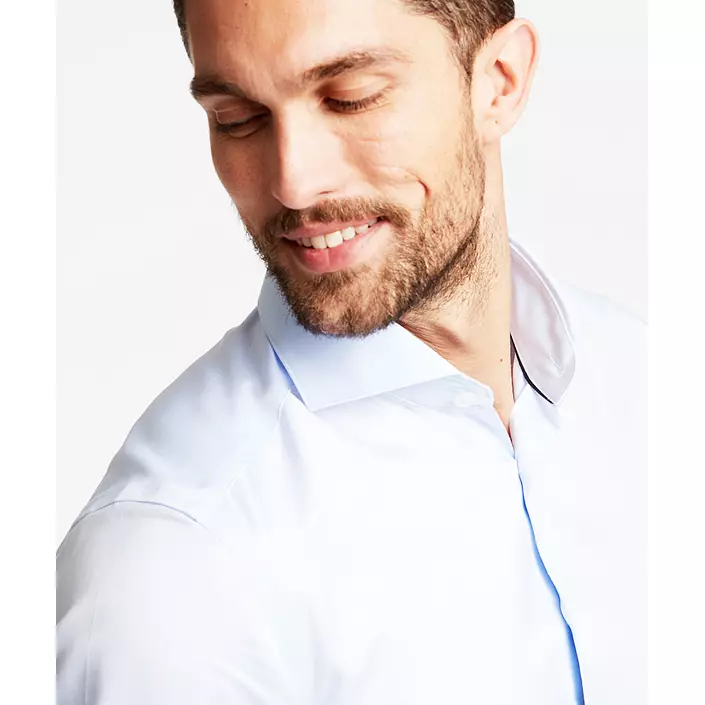 Lindbergh Twill slim fit skjorte, Light blue, large image number 3