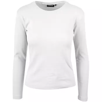 Camus Biarritz langærmet Interlock dame T-shirt, Hvid