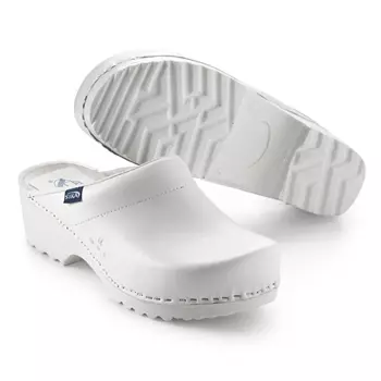 Sika Traditional clogs without heel cover, White
