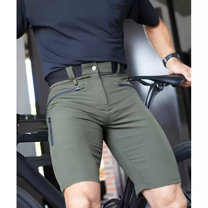 ID CORE stretch shorts, Olivengrønn, large image number 6