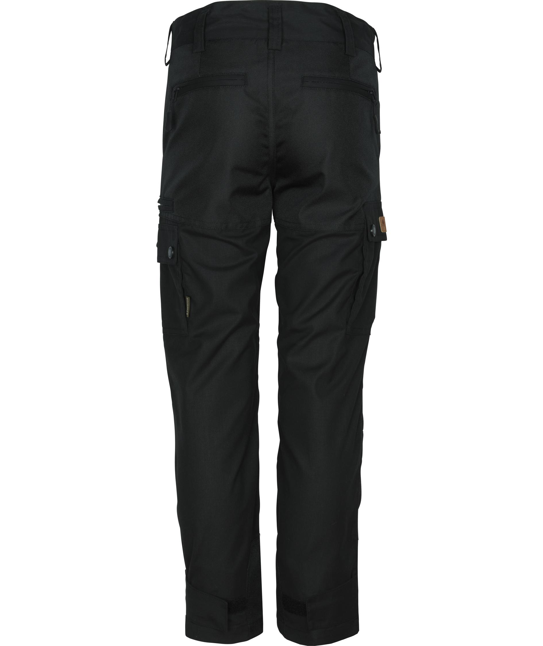 Pinewood Lappland fritidsbukser til b&oslash;rn, Sort/Sort, large image number 2