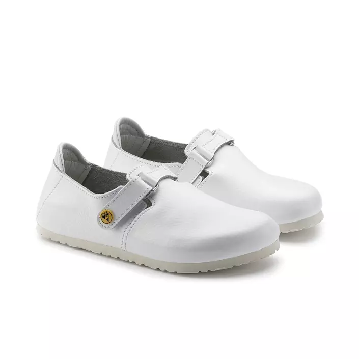 Birkenstock Linz ESD Narrow Fit women's work shoes, White, large image number 4