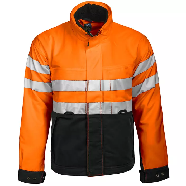 ProJob winter jacket 6407, Hi-Vis Orange/Black, large image number 0