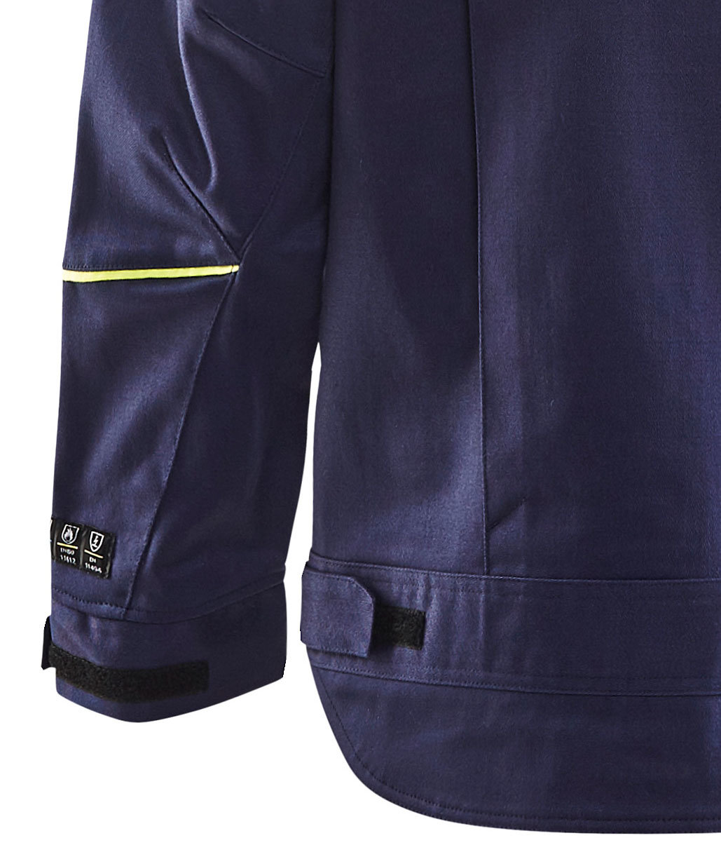 Bl&aring;kl&auml;der Anti-Flame welding jacket, Marine Blue/Yellow, large image number 3