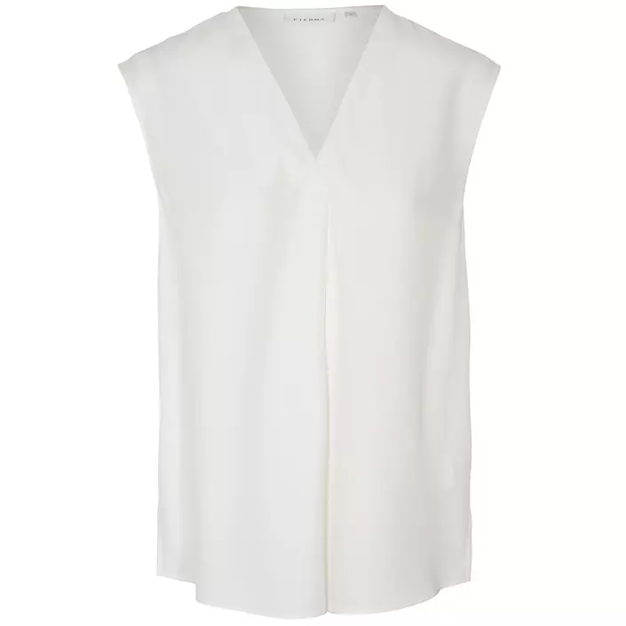 Eterna sleeveless women's blouse, White, large image number 0