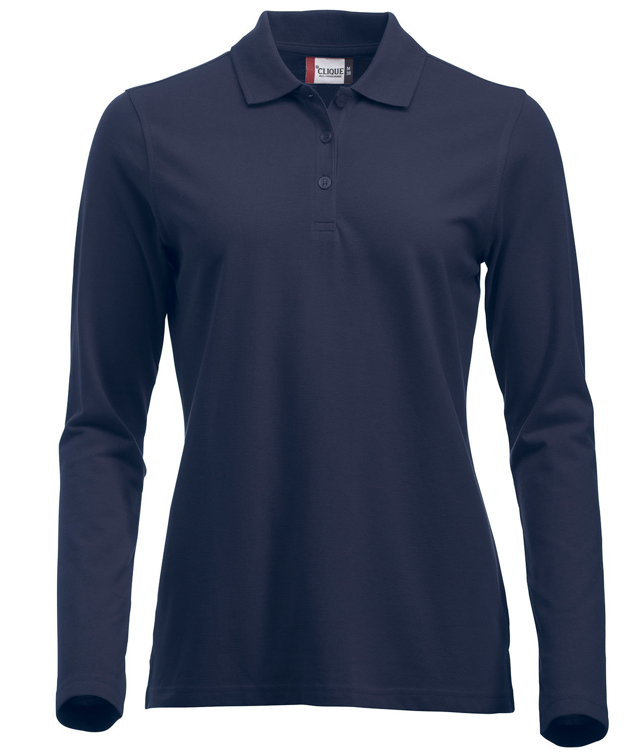 Clique Classic Marion long-sleeved women's polo shirt, Dark navy, large image number 0
