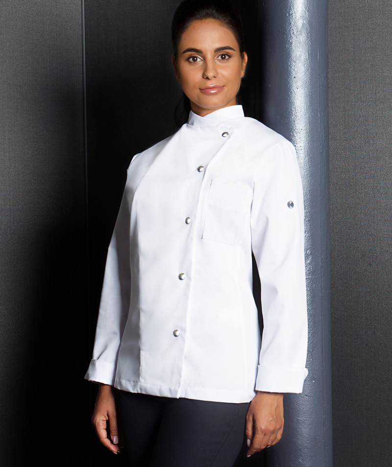 Karlowsky Larissa women's chef's jacket, White