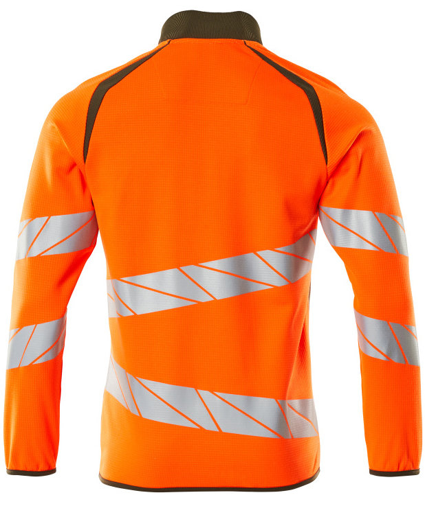 Mascot Accelerate Safe cardigan, Hi-vis Oransje/Mosgr&oslash;nn, large image number 1
