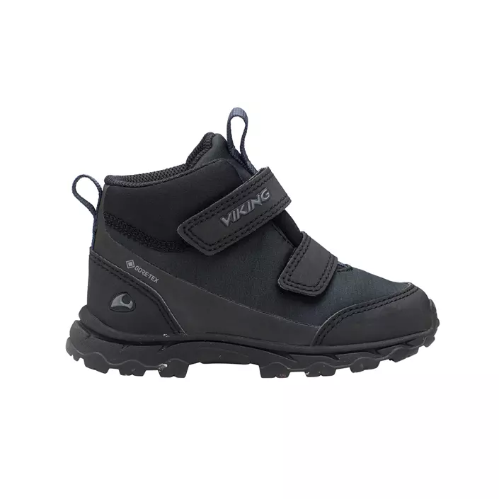Viking Ask Mid F GTX boots for kids, Black/Charcoal, large image number 0
