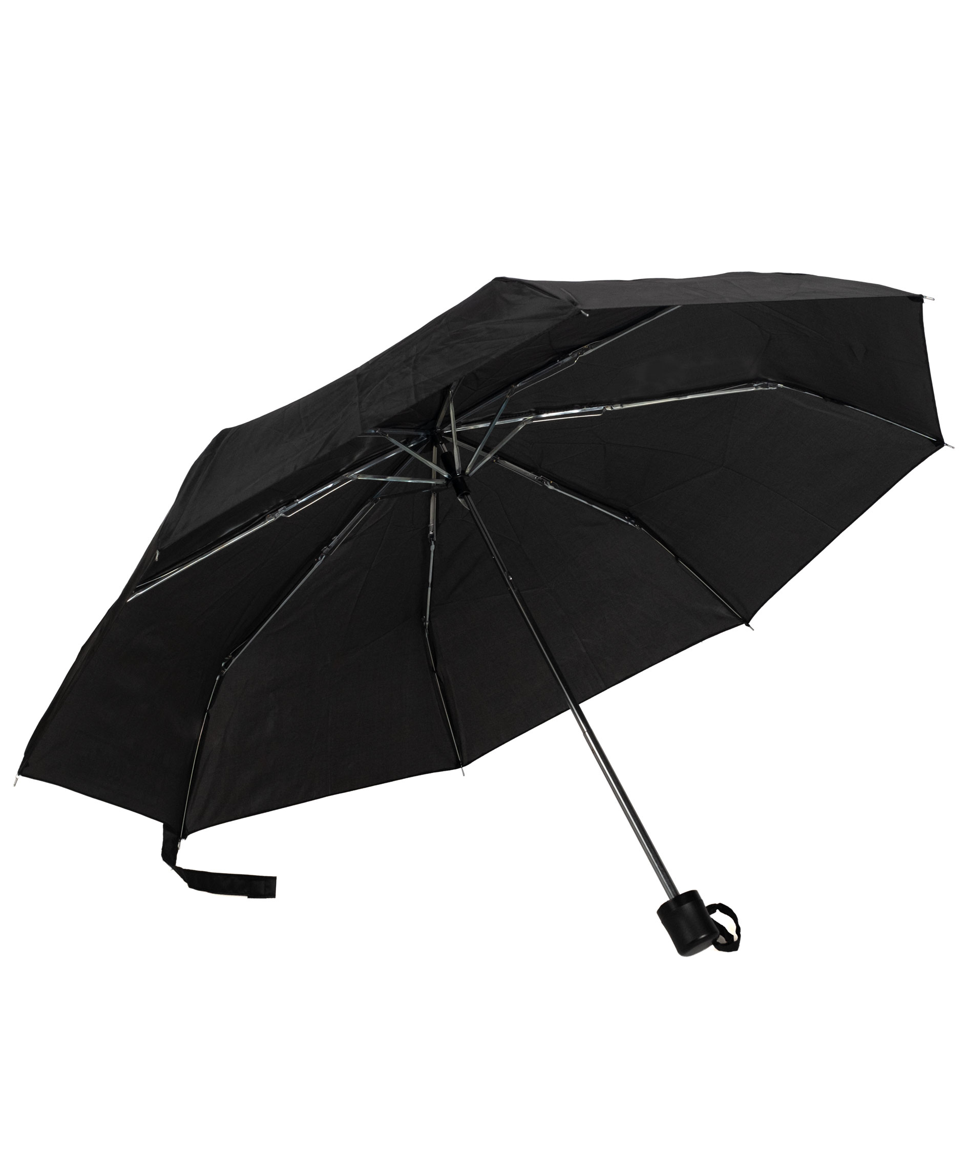 Billig-arbejdst&oslash;j.dk compact umbrella, Black, Black, large image number 2