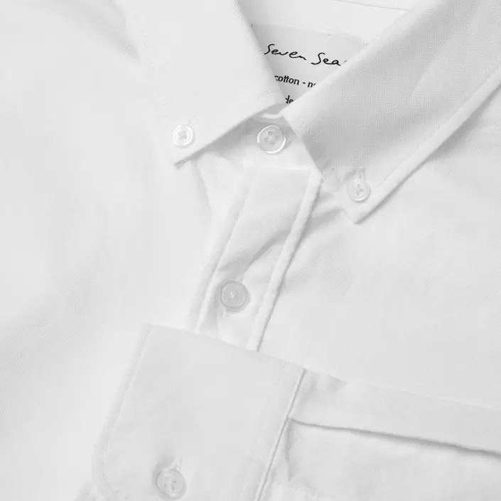 Seven Seas Oxford Modern fit skjorte, Hvid, large image number 3