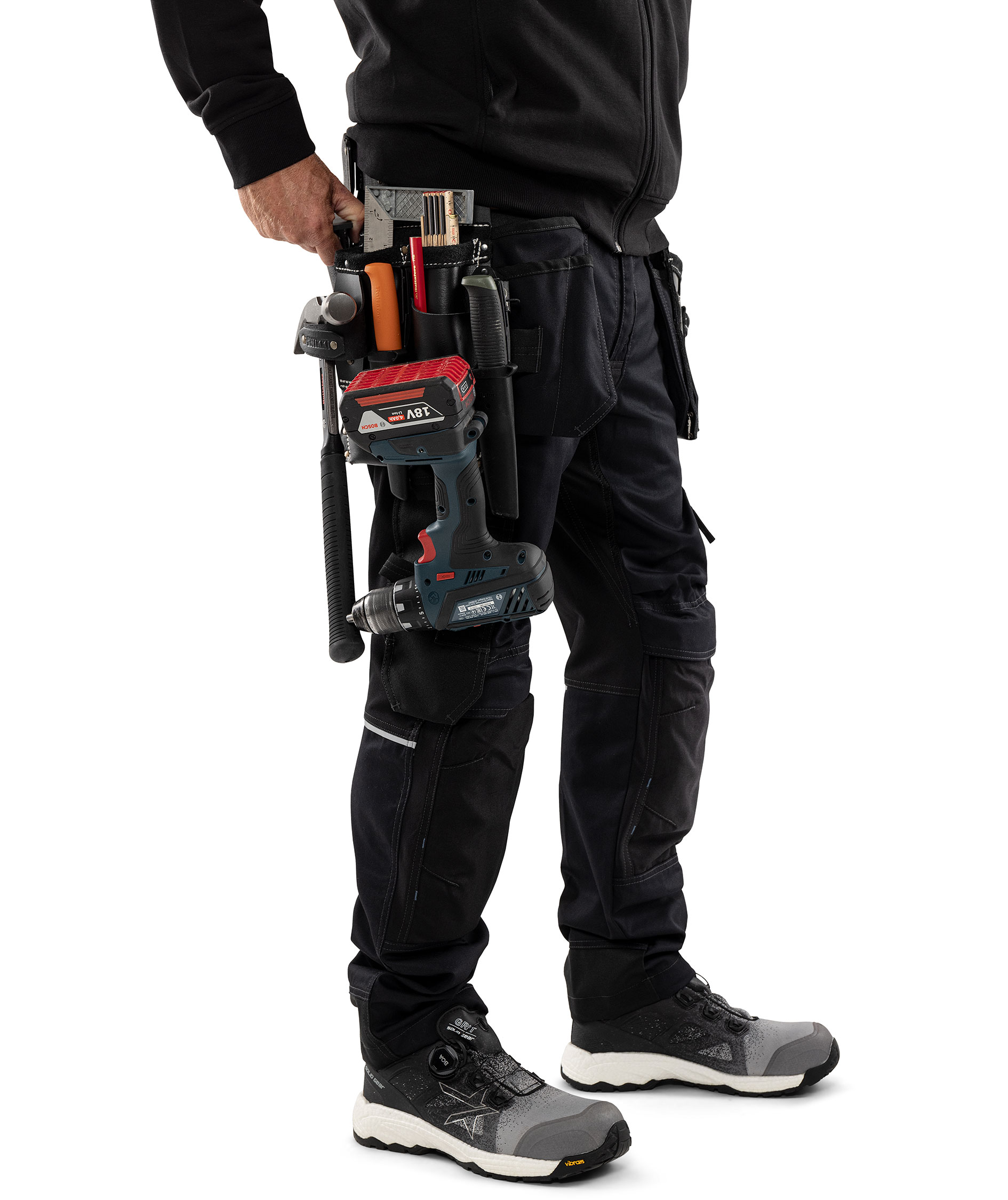 Fristads Snikki tool holder 9350 LTHR, Black, Black, large image number 2