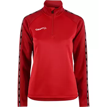 Craft Squad 2.0 women's halfzip training pullover, Bright Red-Express