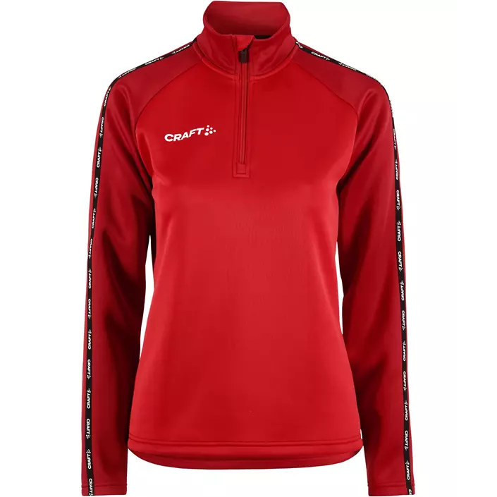 Craft Squad 2.0 women's halfzip training pullover, Bright Red-Express, large image number 0
