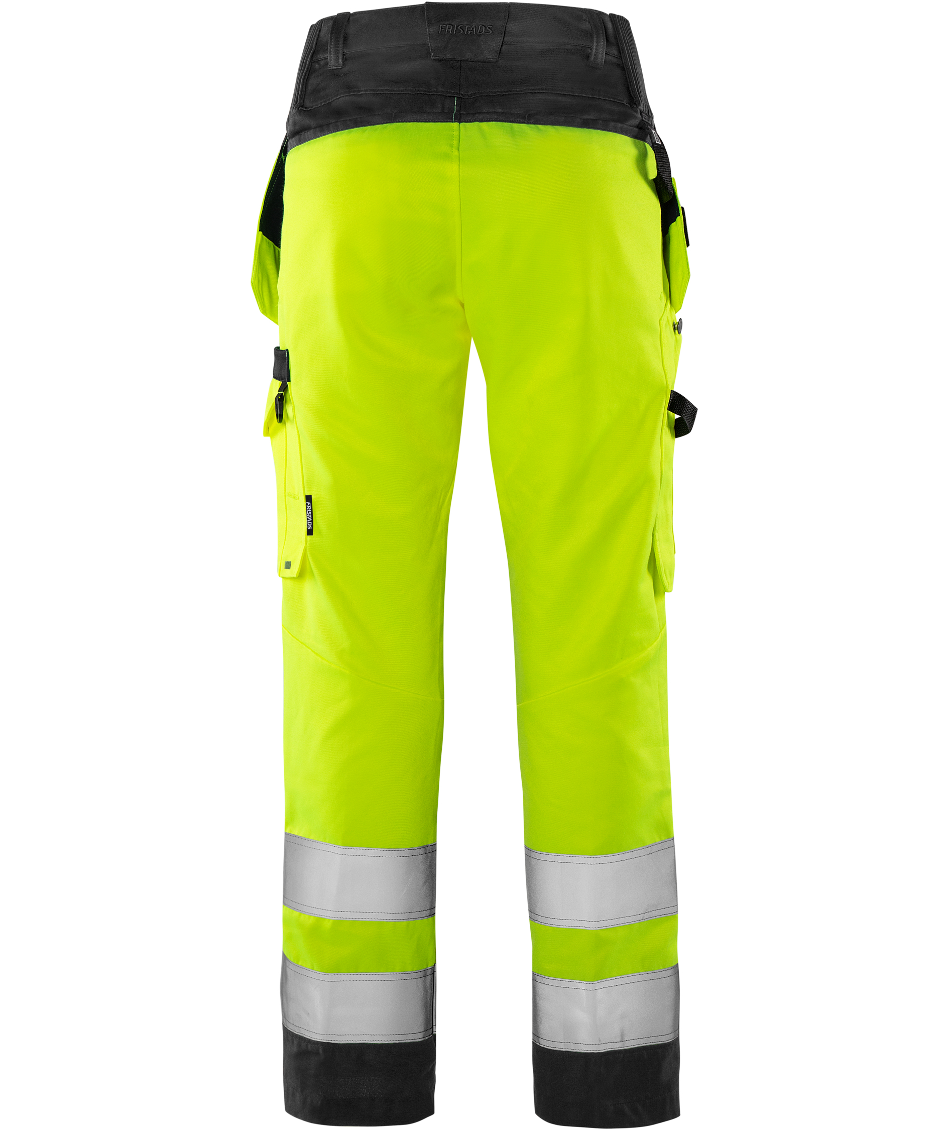 Fristads women's craftsman trousers 2671 GPLU, Hi-vis Yellow/Black