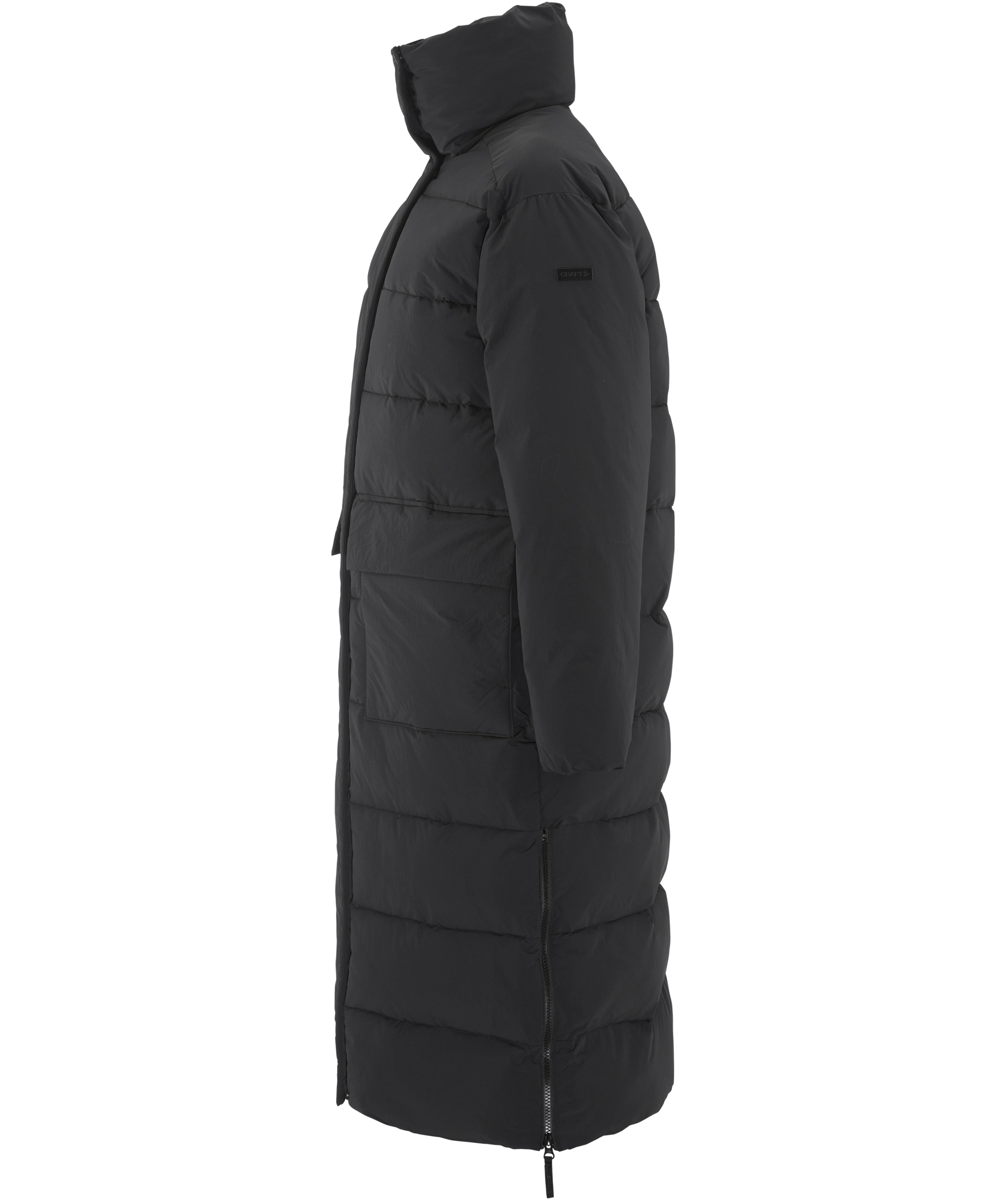 Craft Urban lang vattert dame vinterjakke, Black, large image number 4